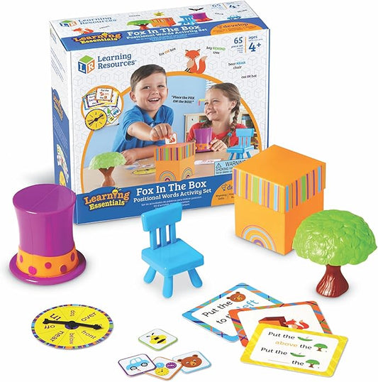 Learning Resources Fox in The Box Position Word Activity Set - Kids Board Spelling Educational Games, Vocabulary Reading Practice, Phonics Awareness, Montessori Language, Gifts for Boys and Girls