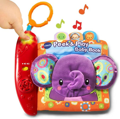 VTech Baby Peek and Play Baby Book, Purple
