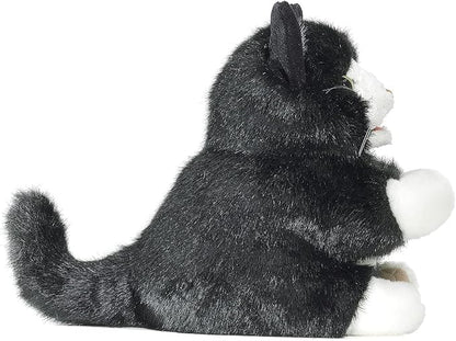 Folkmanis Tuxedo Kitten Hand Puppet, Black; White