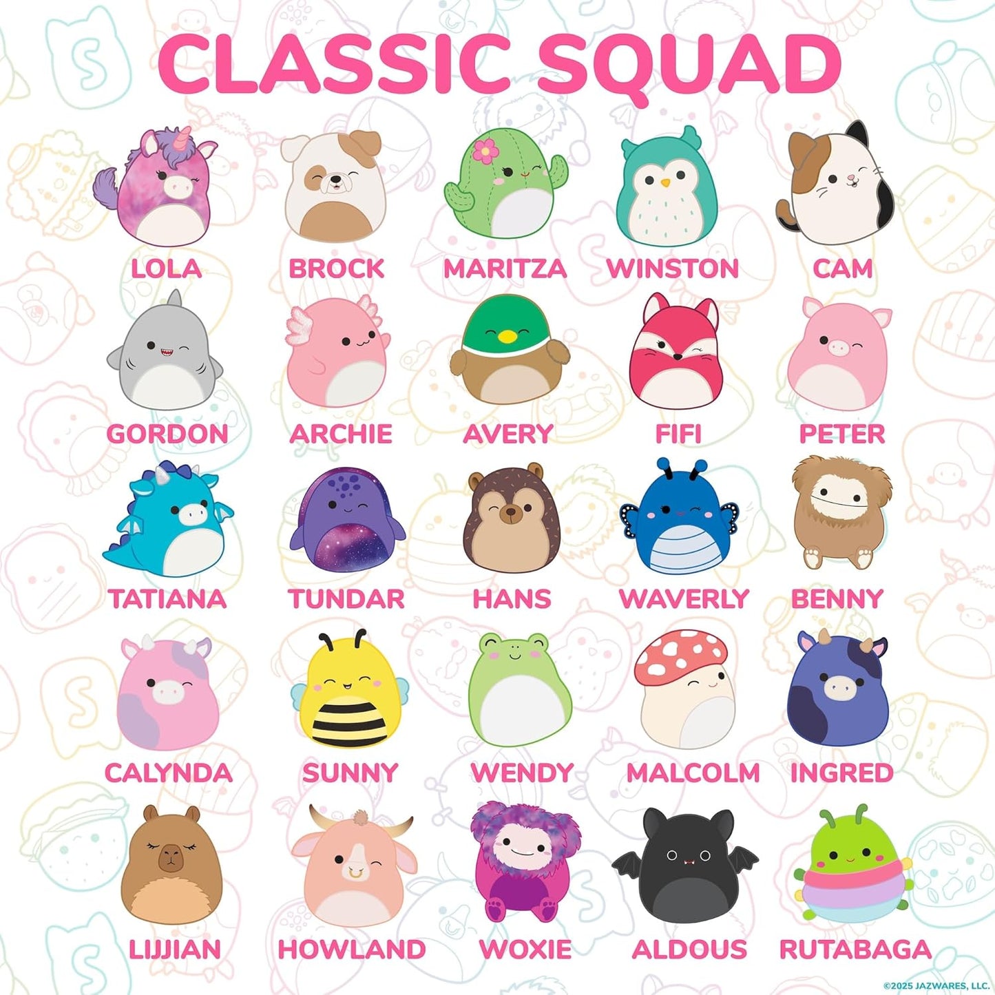 Original Squishmallows Squishy Stickers, Sticker Book of Your Favorite 'Mallows, Cute Stickers for Kids, Fun School Supplies, Classroom Prizes and Incentives, Cool Stuff for Gift Baskets