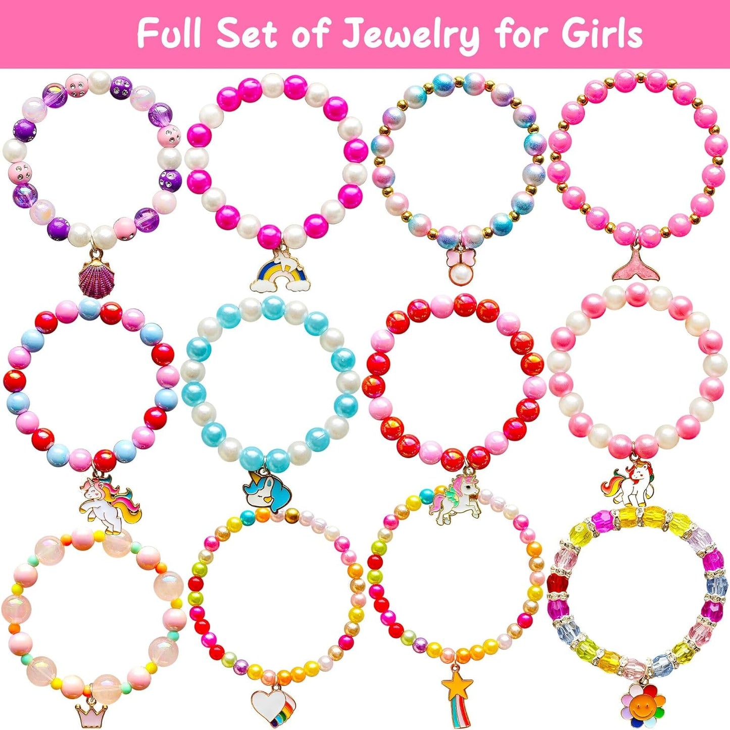 Unicorn Bath Bombs for Kids Girls 3 4 5 6 7 8 Years Old Birthday Gift for Girls Bath Bombs with Toys Surprise Jewelry Inside for Kids Toddler Girl Birthday Christmas Gifts Easter Basket Stuffers