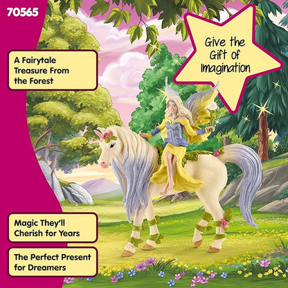 Schleich bayala, Unicorn and Fairy Toys for Girls and Boys, Fairy Sera Figurine with Blossom Unicorn, Ages 5 and Above