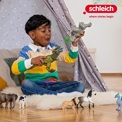 Schleich Horse Club - 17PC - Lisa's Tournament Training Horse Toy Set with 3 Horses and Accessories - Realistic Stallion, Mare, Foal Figurines for Girls and Boys - Farm Toys for Kids Ages 5+ - 42433