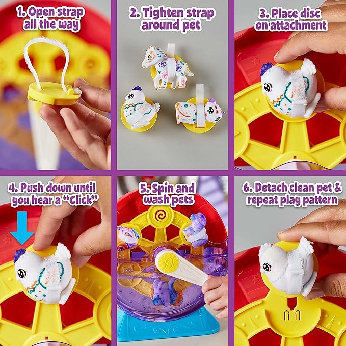 Crayola Scribble Scrubbie Pets Carnival Playset, Pet Grooming Toy, Animal Toys for Girls & Boys, Gift for Kids, Ages 3+