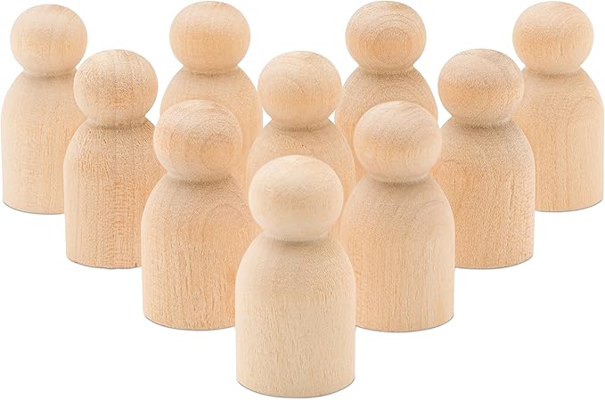 1-1/8 Baby Peg Dolls Pack of 100