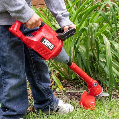 Fat Brain Toys Weed Trimmer Pretend Play Toy - Realistic Yard Tool for Kids 3+