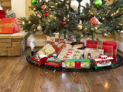 Lionel Disney Battery-Operated Mickey Mouse Express Toy Train Set with Bluetooth, Locomotive, Train Cars, & Track with Authentic Train Sounds, Lights, & Water Vapor Smoke Effects for Kids 4+