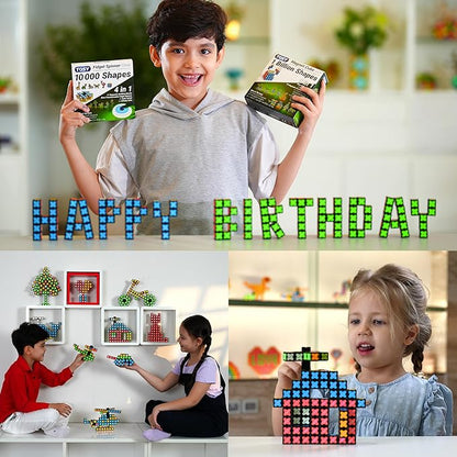 TOSY Magnet Fidget Spinner Mini - 8 Blocks, 3 in 1 Toy: Transformable Fidget Spinner, Infinity Cube, 2x2 Puzzle Cube, Stress Relief, STEM Magnet Tiles Birthday Gift for Kids/Boys/Girls/Adults, 4-Pack