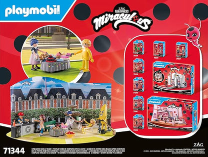 PLAYMOBIL Miraculous 71344 Advent Calendar: Miraculous Picnic in Paris, 24 Surprises, Including Five Figures, Advent Calendar 2024, Toys for Boys and Girls Ages 4