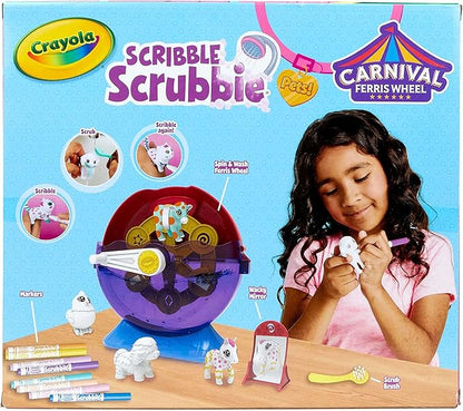 Crayola Scribble Scrubbie Pets Carnival Playset, Pet Grooming Toy, Animal Toys for Girls & Boys, Gift for Kids, Ages 3+