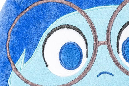 Jay Franco Disney Pixar Inside Out Sadness Nogginz Set - 40 x 50 Inch Lightweight Travel Throw Blanket & Pillow - Kids Super Soft 2 Piece Bedding Set