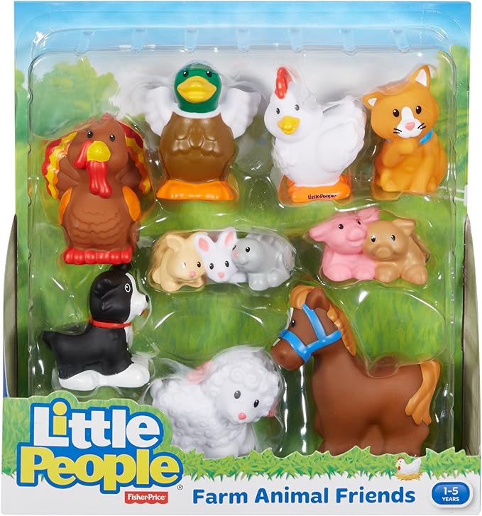 Fisher-Price Little People Farm Animal Friends with Baby Bunnies & Piglets