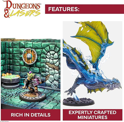 Dungeons & Lasers Animal Companions DND Miniatures Set - 24 Figurines with Scenic Bases - 5E Compatible for Tabletop RPG Games - 28MM Unpainted and Unassembled - for Ages 14 Years +