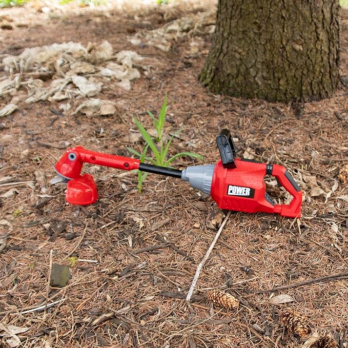 Fat Brain Toys Weed Trimmer Pretend Play Toy - Realistic Yard Tool for Kids 3+