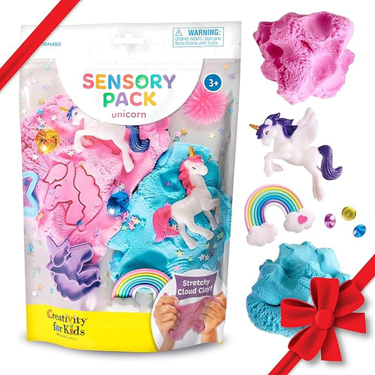 Creativity for Kids Sensory Pack: Unicorn - Sensory Toys for Toddlers, Unicorn Gifts for Girls, Toddler Activities and Holiday Stocking Stuffers (Ages 3+)