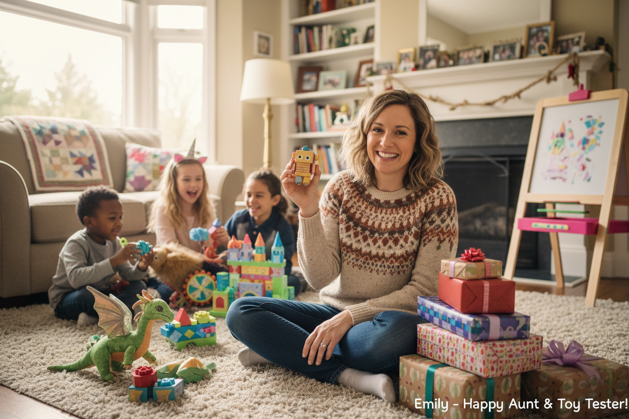 "I’ve bought gifts for birthdays and holidays here, and every time, they’ve been a hit! The toys are unique, fun, and my nieces and nephews love them. Great customer service too!" – Emily R. (make it real photo)